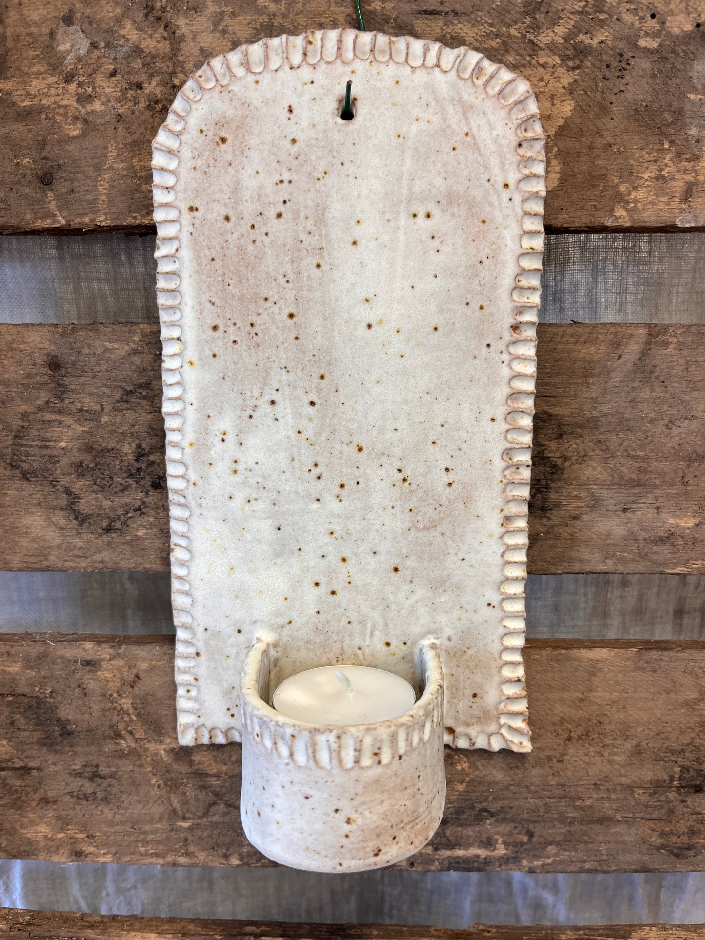 Ceramic Wall Tealight Sconce