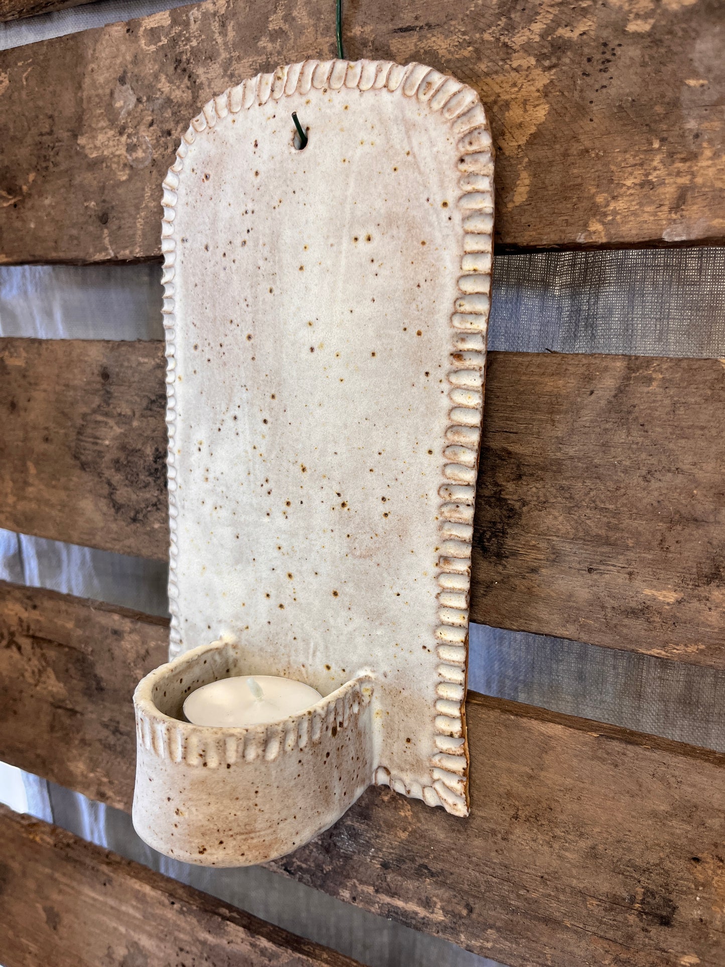 Ceramic Wall Tealight Sconce