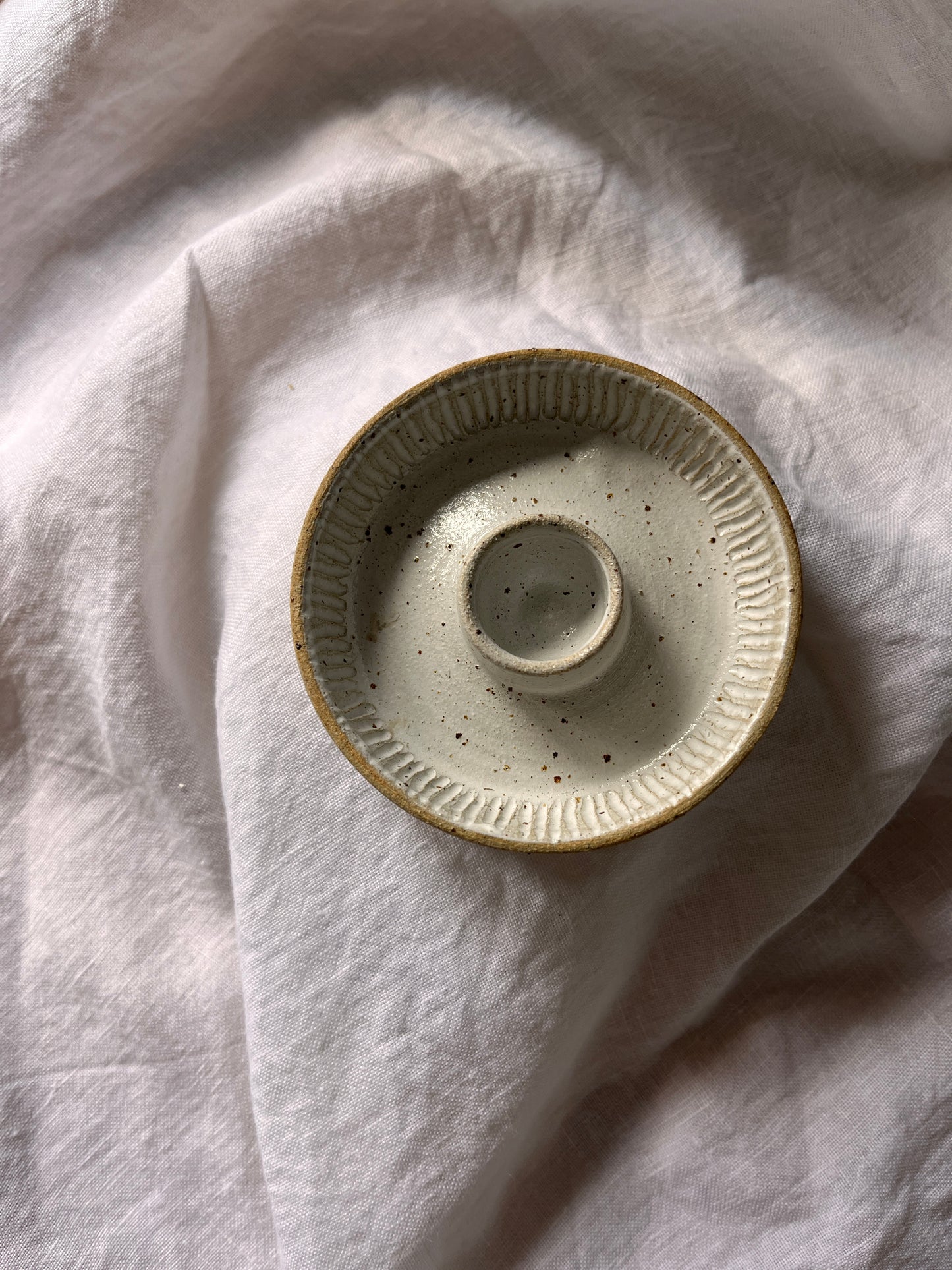 Stoneware Taper Candle Holder