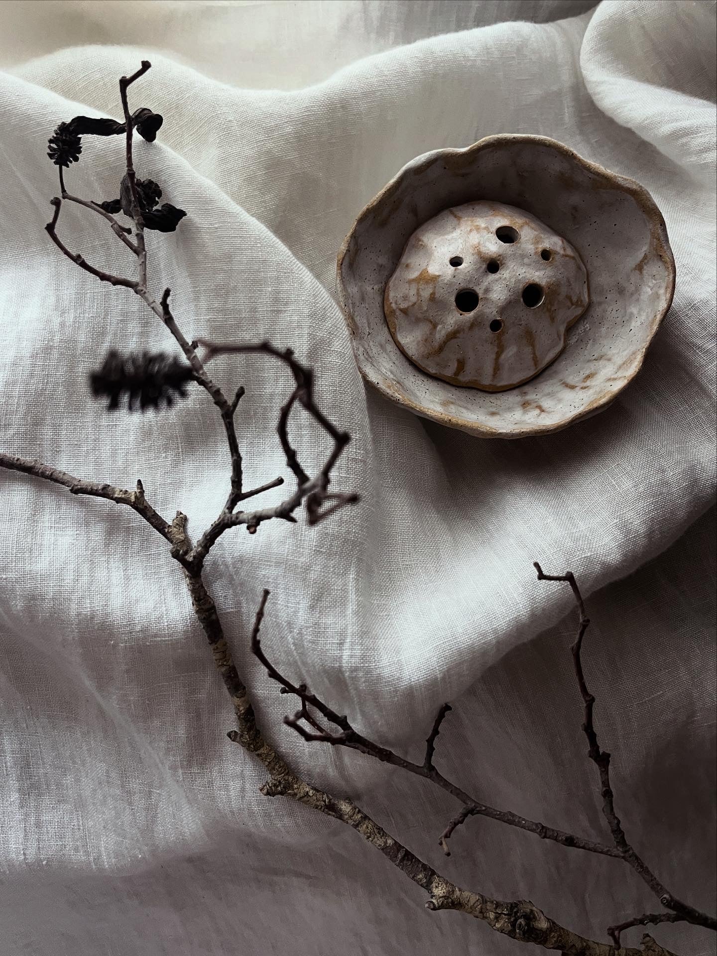 Pinch Pot Ikebana Bowl