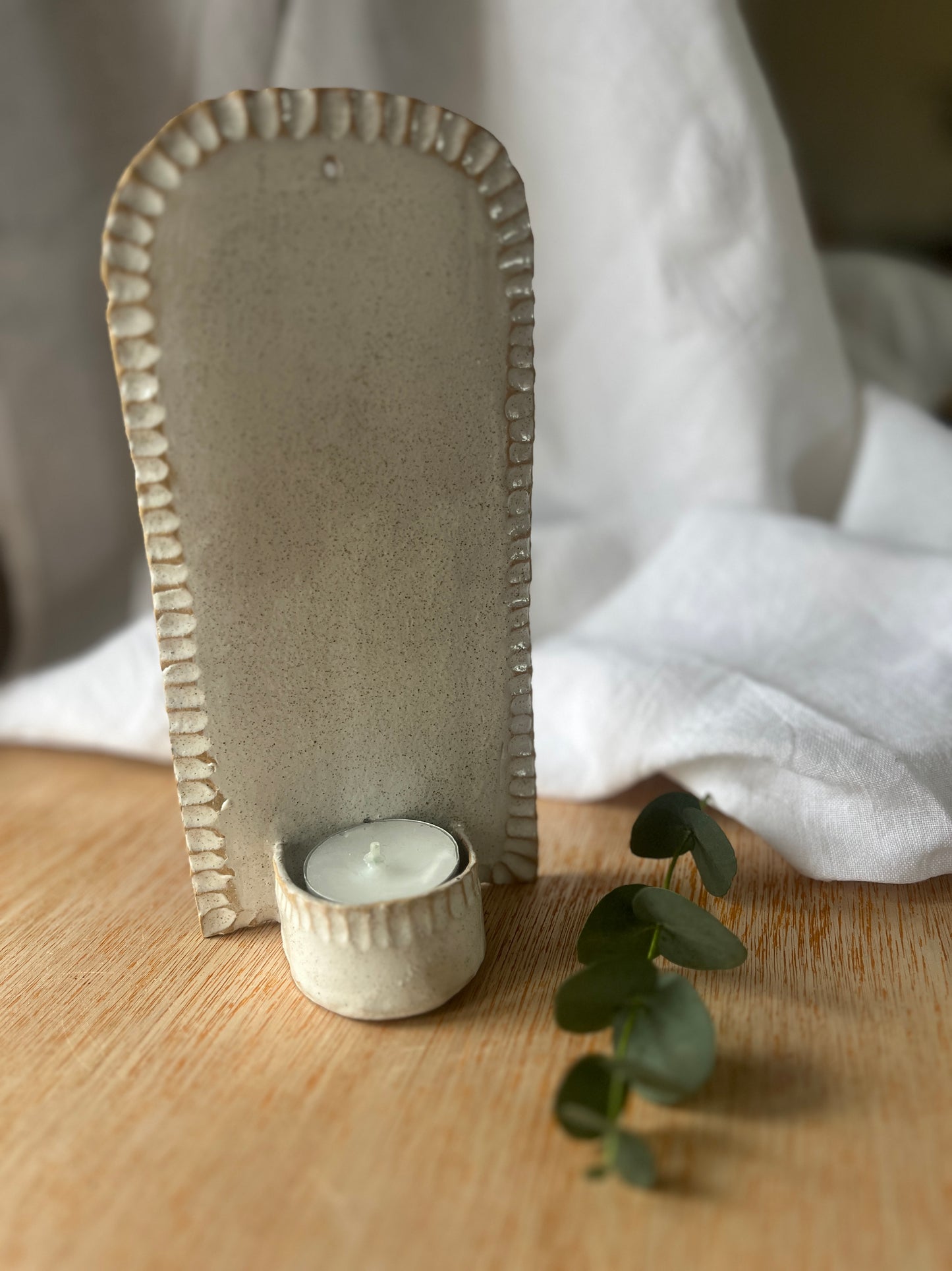 Ceramic Wall Tealight Sconce