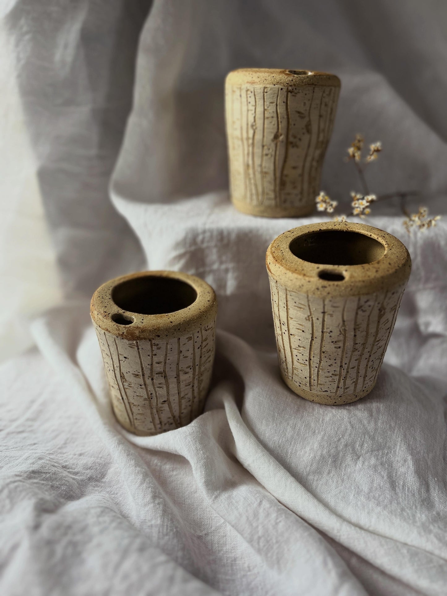Birch Stoneware Travel Mug