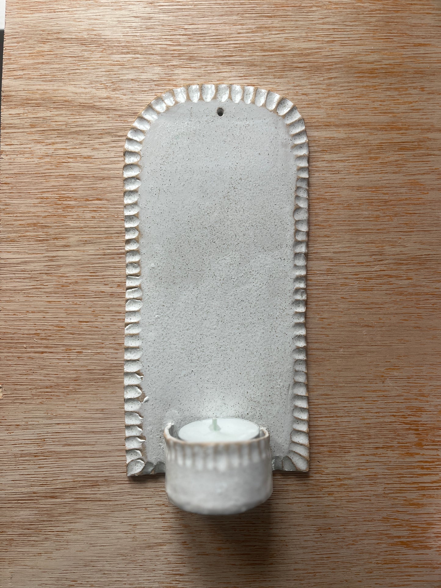 Ceramic Wall Tealight Sconce