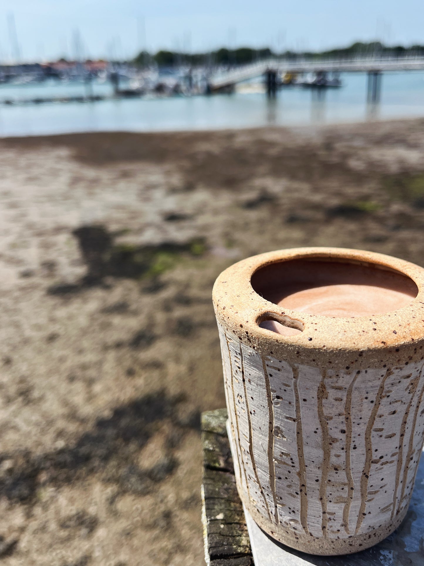Birch Stoneware Travel Mug