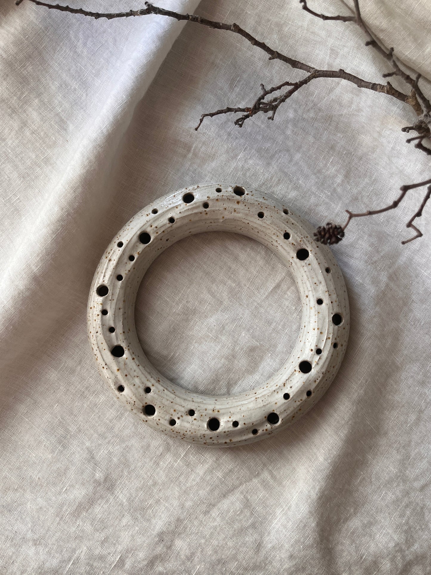Ripple Floral Wreath Ring